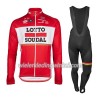 Set Fietsshirt Lange Mouw + Lange Koersbroek 2017 Lotto Soudal N001